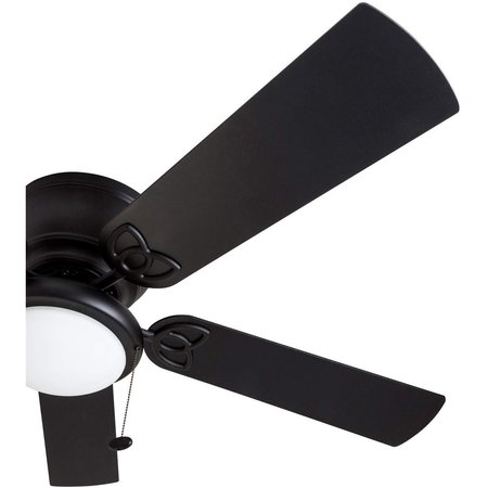 Prominence Home Benton, 52 in.  Ceiling Fan with Light, Matte Black 50853-40